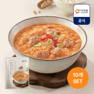 아워홈 돼지 김치 콩비지찌개 300g 10개