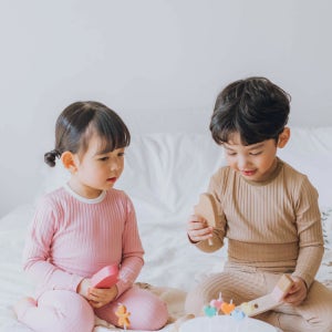 쿵스쿵스 모달 마쉬멜로 아기 실내복 유아 골지실내복 내의 배앓이방지 소세지핏 잠옷