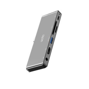 C타입 PD충전 USB SD카드 AUX 사운드출력 HDMI 미러링 6 in 1 멀티허브