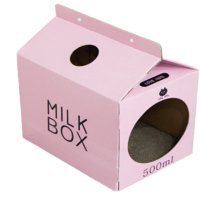 펫토리아 한발뚝딱 고양이 스크래쳐 MILK BOX 옵션 한발뚝딱 MILK BOX