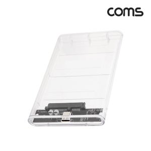 USB Type C 외장하드 케이스 2.5형 HDD SSD SATA USB3.0 투명 IH593