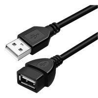 USB 연장 케이블 1.5m 충전 데이터 케이블-블랙-