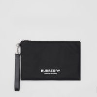 56766779 버버리 남성 파우치 클러치 Burberry Logo Print Nylon Zip Pouch 80627541