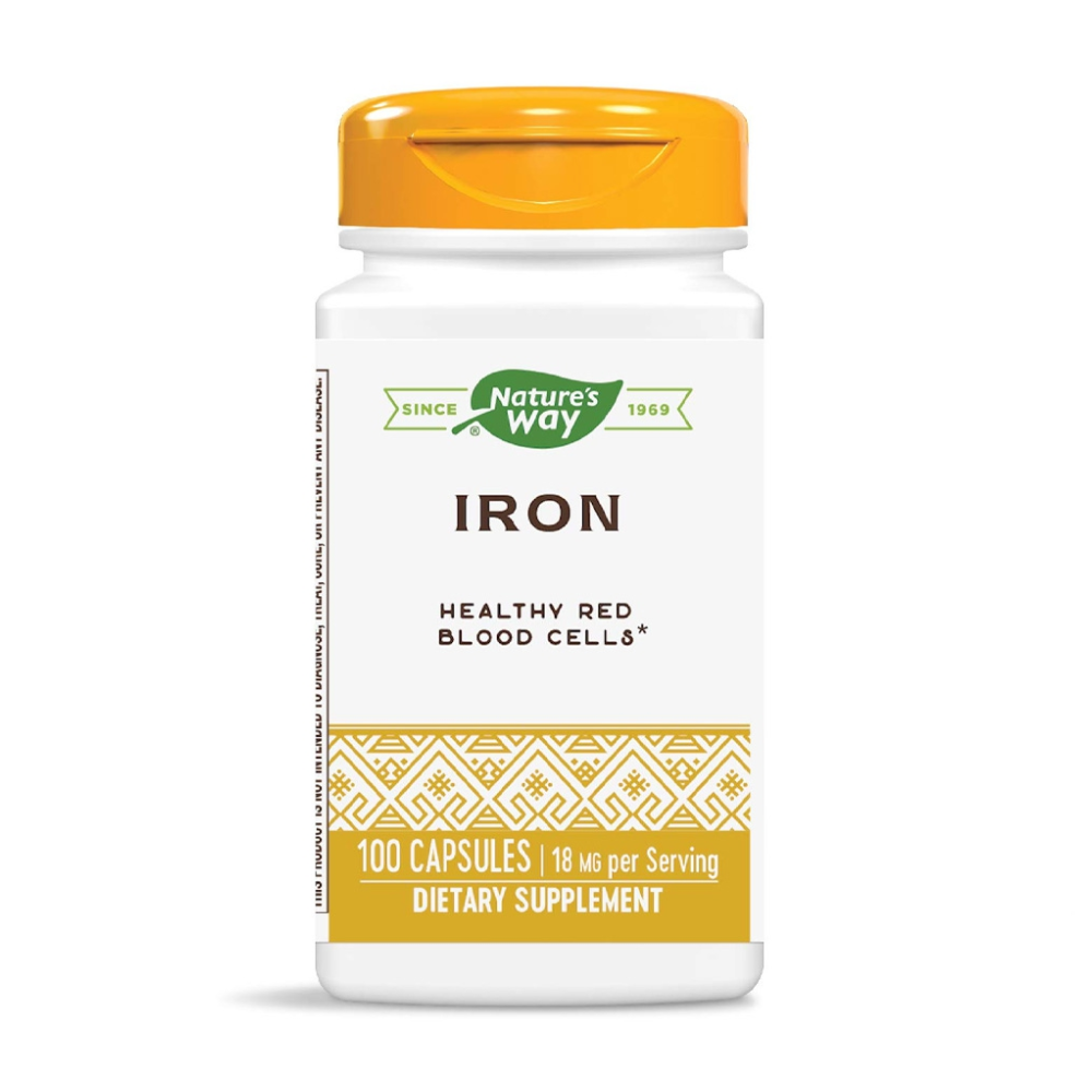 <b>네이쳐스웨이 철</b>분 18mg 100캡슐