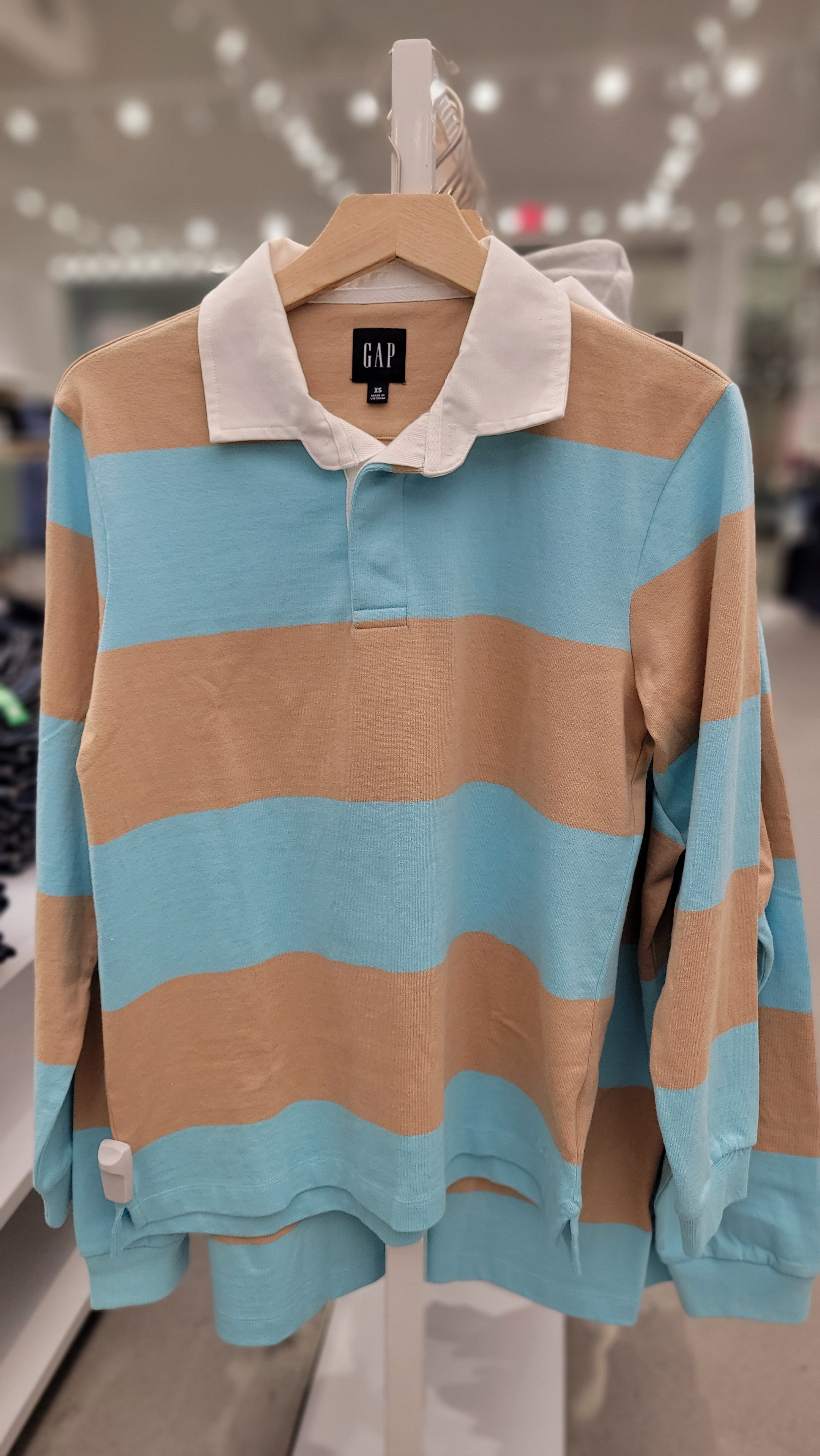 갭 남성 RUGBY POLO 긴팔 카라넥 티셔츠 2종 컬러