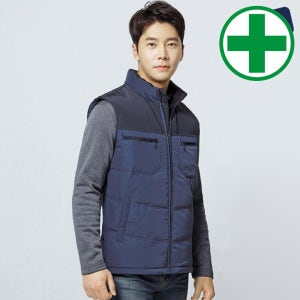 방한조끼 WM-V1401 (로얄블루-웰론) 조끼 반사조끼 단체조끼 방한조끼 패딩조끼