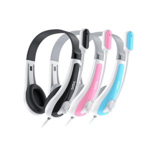 TGIC 17cm 마이크 어학용 인강용 화상수업 화상채팅 게이밍 상담용 유선 헤드셋