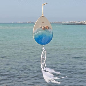 [바이제주] 제주 바다 풍경 레진 인테리어 드림캐쳐 모빌
