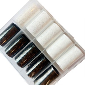 블랙레이스 화이트레이스 시스루네일 네일필름 10종세트