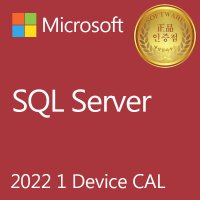 MS정품인증점 SQL Server 2022 1 Device CAL 기업용 CSP 영구 라이선스