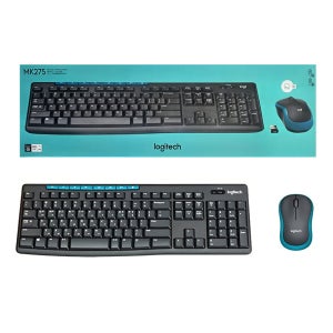 [전용키스킨 포함] 로지텍코리아 MK275 무선 키보드 마우스 세트 한영 정품