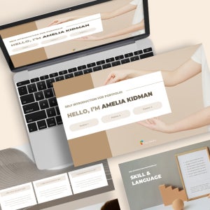 자기소개서 포트폴리오 파워포인트 PPT 템플릿 (자기소개서, 포트폴리오, 경력, 이력서, 작품, 과제, 팜플렛)