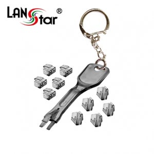 LANstar LAN 포트 락키 LOCK RJ45보안잠금 LS-LAN1021-SET-BK
