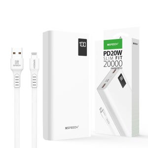 (무료각인) 스피디 PD 20W 고속 보조배터리 20000mAh 아이폰 LED 잔량 표시