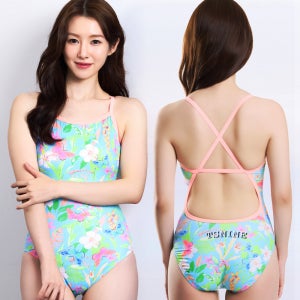 티에스나인 여자 원피스 실내수영복 강습용 아쿠아로빅 여성 미들컷 벨라