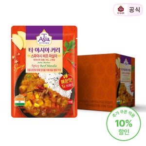티아시아 스파이시 비프 마살라 커리 전자레인지용 카레 170g 12개