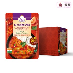 티아시아 스파이시 치킨 빈달루 커리 전자레인지용 카레 170g 12개