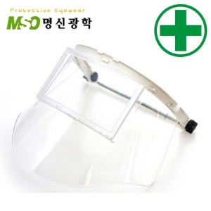 보안면 FS-30A 투명 스프링 (안전모용) 보안경 보안면 용접면 보안면