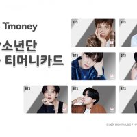(통합권종) 방탄소년단 거울 티머니 / BTS Mirror T-money 교통카드 - 한정판