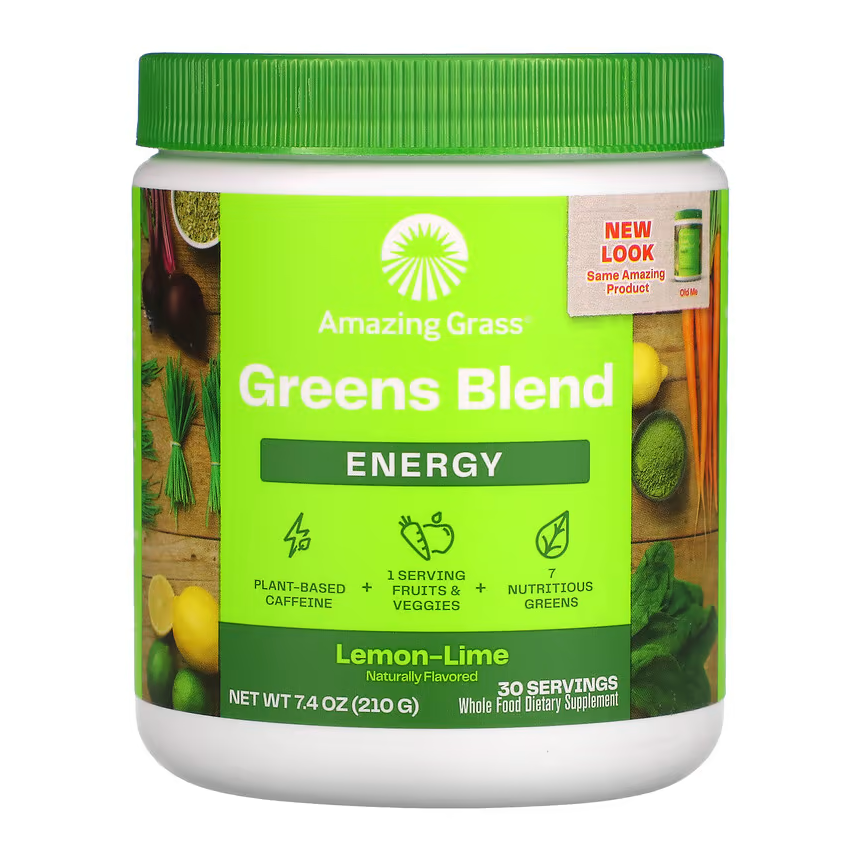 어메이징그라스 <b>그린스 블렌드 에너지</b> 녹색채소 믹스 210g 레몬라임