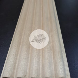 우드창고 미송(햄룩) 통원목 반달템바 루바 16Tx107x2400mm 북미산 셀프인테리어