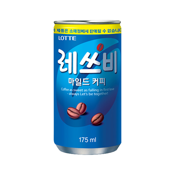 레쓰비 마일드 캔커피 캔음료
