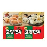 해태제과 고향만두 고기 405g 2봉 김치 390g 2봉