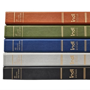 A4 클래식 가죽 3공 O링 바인더 5컬러