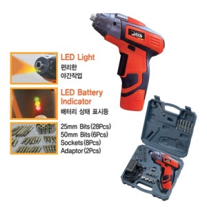 자야 리튬 이온 충전 드라이버 JUD-480S 3.6V