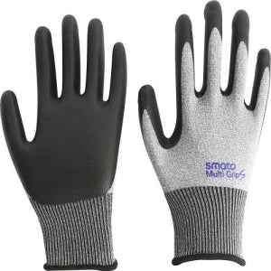 SMATO 코팅장갑 NBR폼코팅장갑 멀티그립 S 회색 10조