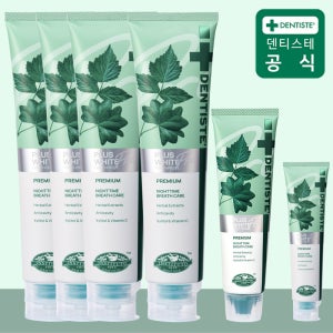덴티스테 치약 200g 4개 60g 1개 20g 1개 뉴플러스화이트 프로 불소치약