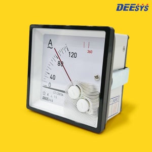 디이시스 S7-AA (120/5A) 아날로그 메타 가동철편형 오버스케일 이중지침 암메타 각형