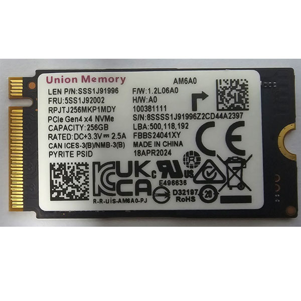 삼성전자 NVMe SSD 128GB PM991a Pcle 3.0 삼성노트북 탈착 제품 벌크