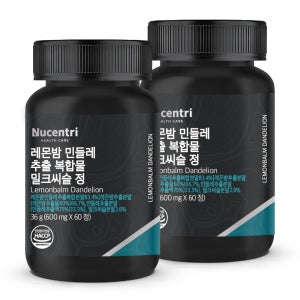레몬밤 민들레 추출물 밀크씨슬 단델리온 추출 복합물 60정 36g, 2개