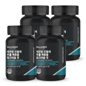 레몬밤 민들레 추출물 밀크씨슬 단델리온 추출 복합물 60정 36g, 4개