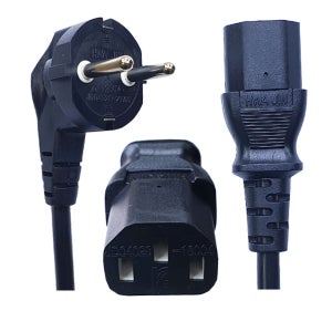 6각 일반형 전원 파워 케이블 코드 선 TV 컴퓨터 PC 가전제품 밥솥 런닝머신 프린터 연결 사용 220V 10A 일반전원케이블 1.5M