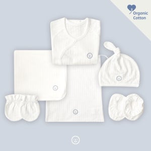 타리띵 오가닉 여름 6종 반팔배냇가운세트 신생아 임신 아기옷 배냇저고리 신생아옷 출산선물