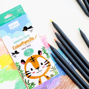 유아색연필 미술도구 컬러링북색연필 색연필12색세트