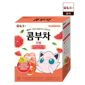 담터 포켓몬 콤부차 자몽, 30개입, 1개