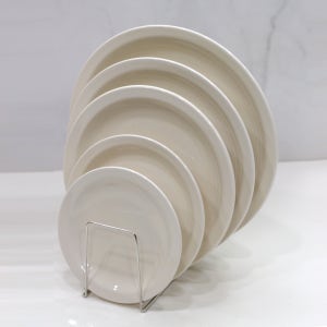 [디시위시] 크레아트 스탠다드 원형접시 화이트 1호 전사인쇄 도자기인쇄 예쁜 도자기 원형 접시 홈카페 카페용 테이블웨어