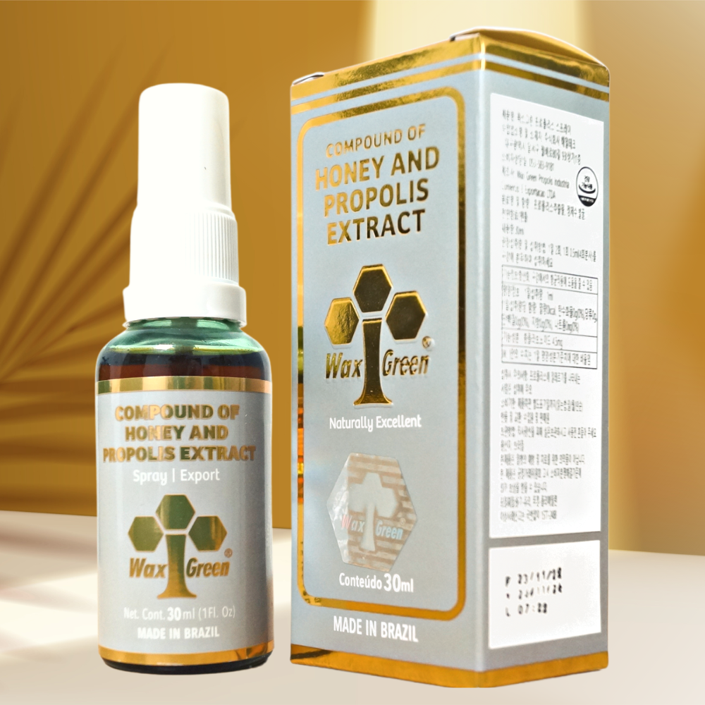 <b>왁스그린</b> 뿌리는 브라질 <b>그린 프로폴리스</b> 원액 스프레이 무알콜 액상 목 30ml