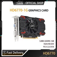 JINGSHA HD6770 그래픽 카 PCI-E2.0 X16 1GB GDDR5 128Bit VGA DVI-I HDMI 호환 비디오 AMD Radeon HD 6770 1G