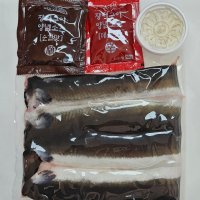 바른장어 국산 토종 민물장어 1kg+소스(간장,고추장)+초생강