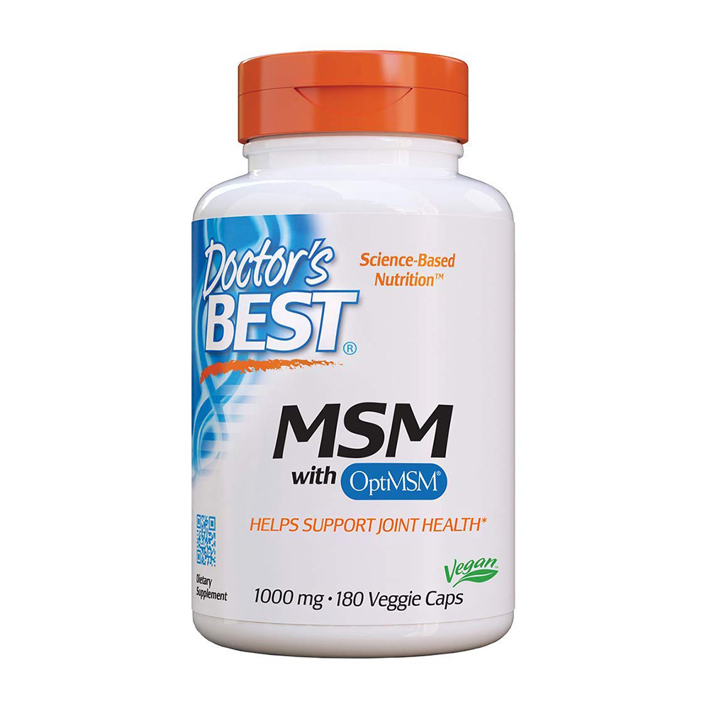 닥터스베스트 <b>MSM</b> 위드 <b>OptiMSM</b> <b>1000mg</b> 180캡슐