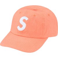 슈프림 코듀라 립스탑 S 로고 6패널 코랄 Supreme Cordura Ripstop S Logo 6-Panel SS23