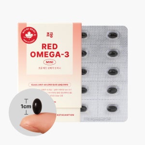 조공 레드 오메가-3 미니 (블리스터) 1cm 초미니 [30알] 캡슐 고양이 강아지 애견 오메가3