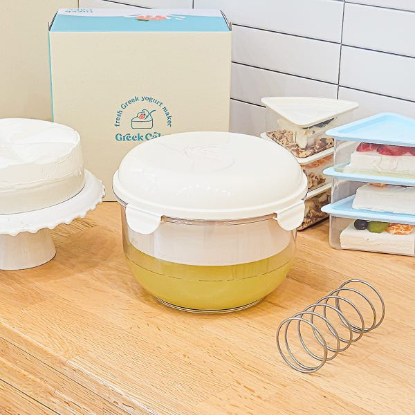 그릭케이크 유청분리기 2.45L 대용량 꾸덕 그릭요거트 리코타 치즈 메이커 만들기