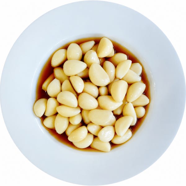 깔끔하게 꼭지 제거한 새콤달콤 국산 마늘 장아찌 맛집 업소용
