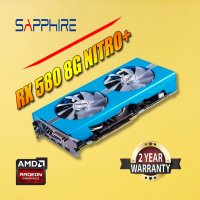 중고 사파이어 비디오 카 AMD RX 580 8G NITRO 256Bit GDDR5 그래픽 RX580 시리즈 카용 디스플레이포트 플라카