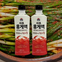 게 꽃게 젓 홍게 액젓 파김치 액젖 사조 참치 액 간 장 500ml 2개 세트